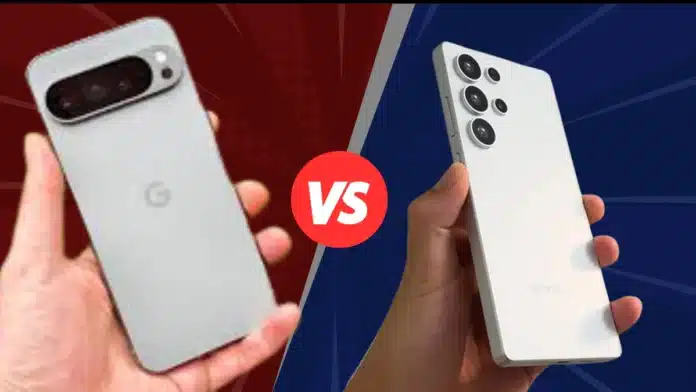 Image: Samsung Galaxy S25 vs Google Pixel 9, Credit: Shiny/Unplux